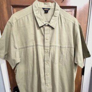 Woolrich Men's 2X short sleeve shirt.  Light Green EUC